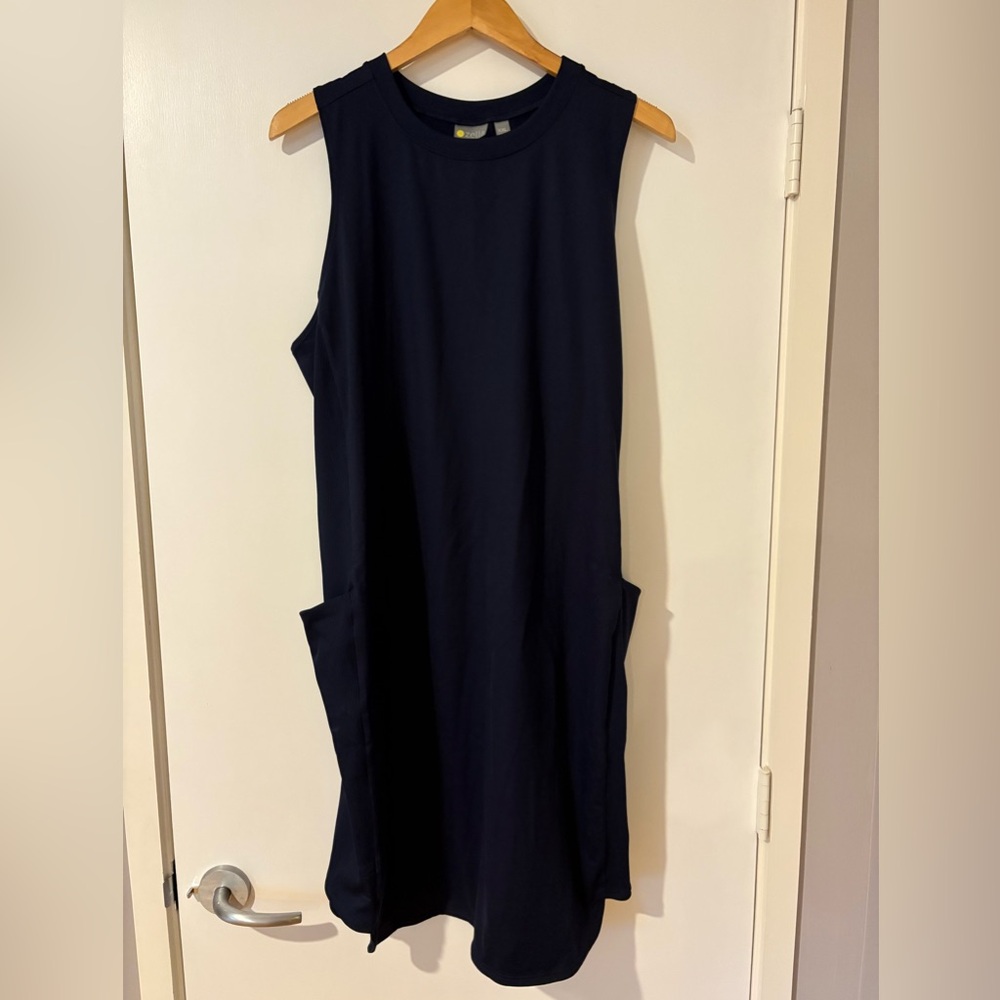 Zella Navy Sleeveless Mini Dress